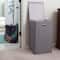 Household Essentials Gray Moisture-Resistant Laundry Hamper with Magnetic Lid & Removable Mesh Liner